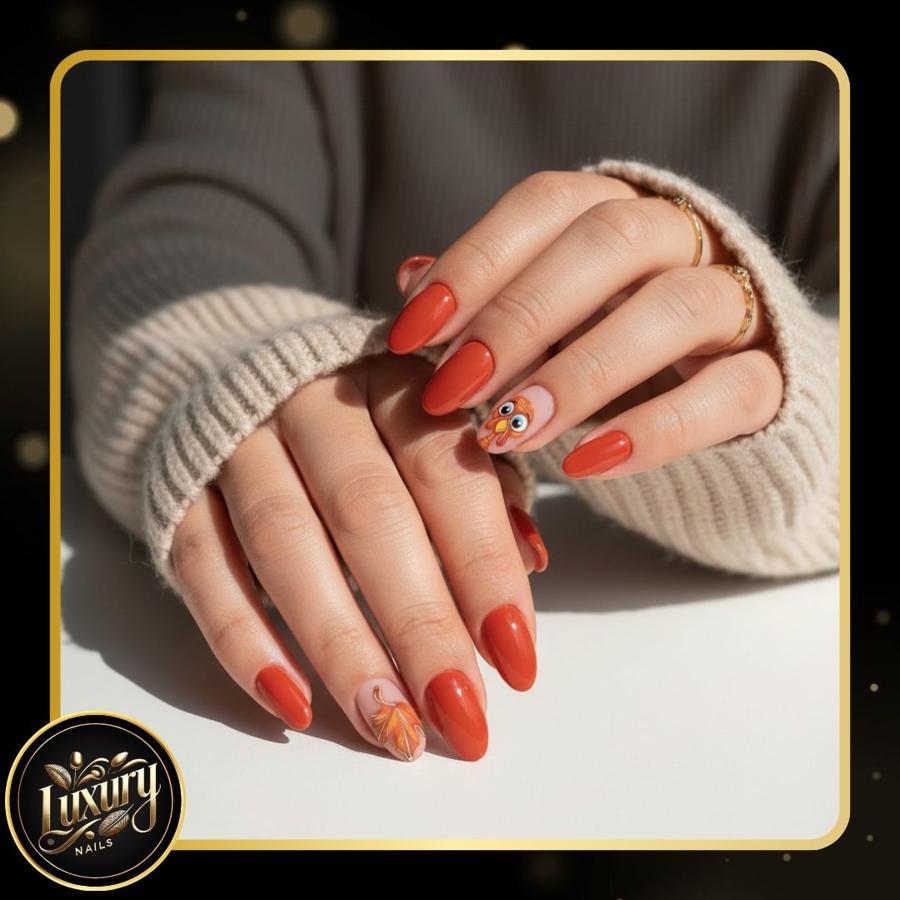 Thanksgiving nail design